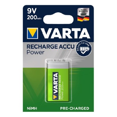 Akkumulátor 9 V-os VARTA Power E 200 mAh