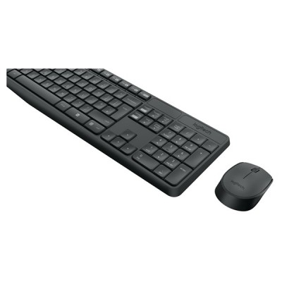 Billentyűzet vezeték nélküli LOGITECH MK235 HUN 2,4 Ghz szürke