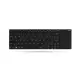 Billentyűzet vezeték nélküli RAPOO E2710 touchpad fekete