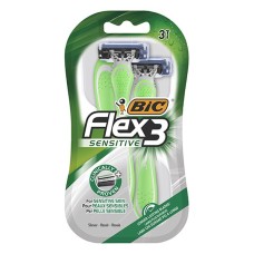 Borotva BIC Flex3 Sensitive férfi mozgófejes 3 mozgópengés 3 darab/bliszter