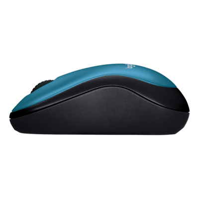 Egér vezeték nélküli LOGITECH M185 2,4 Ghz 1000 DPI kék