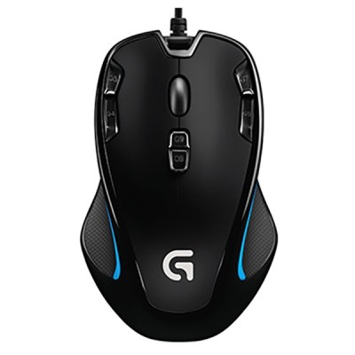 Egér vezetékes LOGITECH G300s USB 9 gombos 2500 DPI fekete