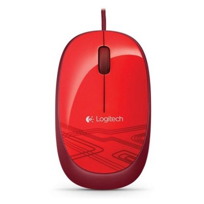 Egér vezetékes LOGITECH M105 USB 1000 DPI piros