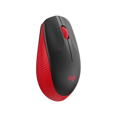 Egér vezetékes LOGITECH M190 2,4 Ghz 1000 DPI piros