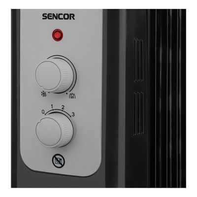 Elektromos olajradiátor SENCOR SOH 3311BK 2300W 3 fokozatú fekete