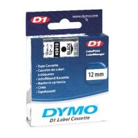 Feliratozó szalag DYMO D1 12mm x 7m átlátszó alapon fekete írásszín