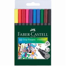 Filctoll FABER-CASTELL Grip 0,4 mm 10db-os készlet