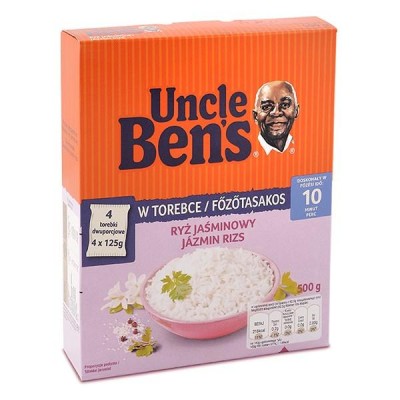 Főzőtasakos rizs UNCLE BEN`S jázmin 4x125g