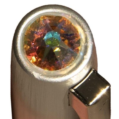 Golyóstoll ART CRYSTELLA Oslo ezüst színjátszós opál SWAROVSKI® kristállyal 0,7mm kék