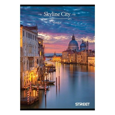 Füzet STREET Skyline A/5 54 lapos kockás