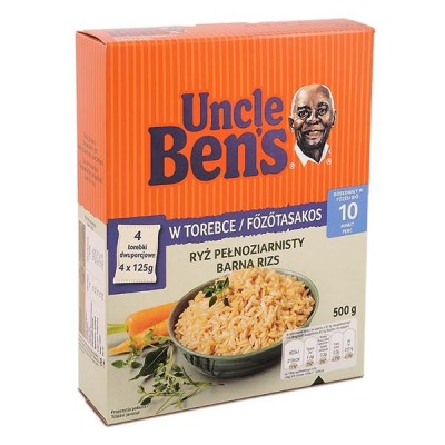 Főzőtasakos rizs UNCLE BEN`S barna 4x125g