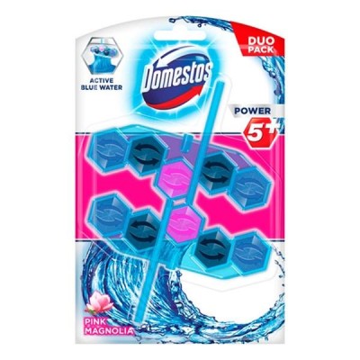 Toalett öblítő DOMESTOS Power5 Pink Magnolia 2x53 g