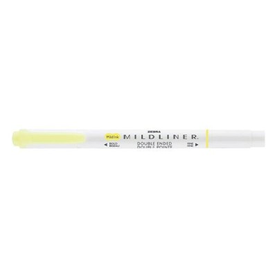 Szövegkiemelő kétvégű ZEBRA Mildliner fluorescent 1,4-4,0 mm sárga