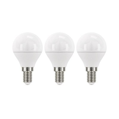 LED izzó EMOS E14 kisgömb 6W meleg fény 2700K 3db/csomag