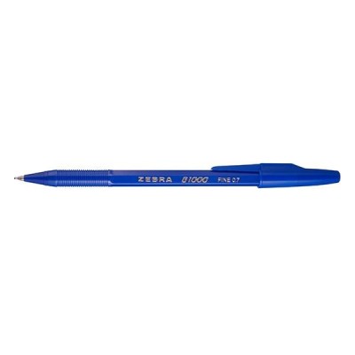 Golyóstoll ZEBRA B1000 eldobható kupakos 0,7 mm kék
