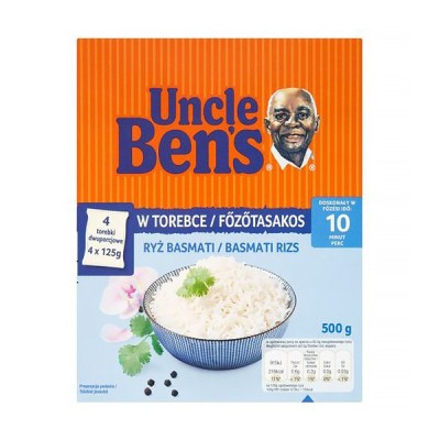 Főzőtasakos rizs UNCLE BEN`S basmati 4x125g