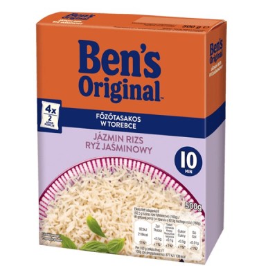 Főzőtasakos rizs UNCLE BEN`S jázmin 4x125g