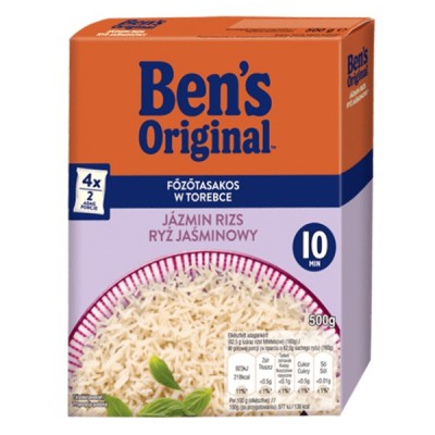 Főzőtasakos rizs UNCLE BEN`S jázmin 4x125g