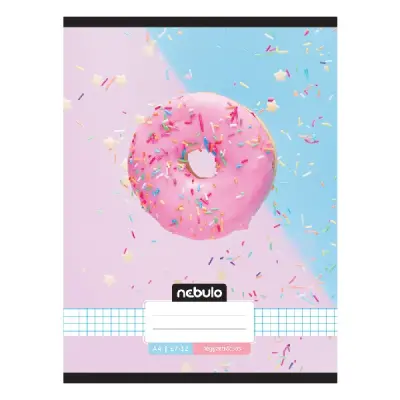 Füzet kockás NEBULO A/4 32 lapos 87-32 L-Design 12 darabos