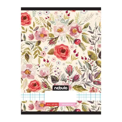 Füzet kockás NEBULO A/4 32 lapos 87-32 L-Design 12 darabos