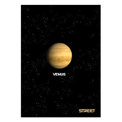 Füzet STREET Planets A/4 54 lapos sima