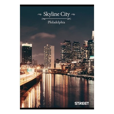 Füzet STREET Skyline A/5 54 lapos kockás