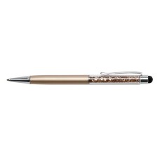 Golyóstoll ART CRYSTELLA arany felül topáz SWAROVSKI® kristállyal töltve Touch Pen 0,7mm kék