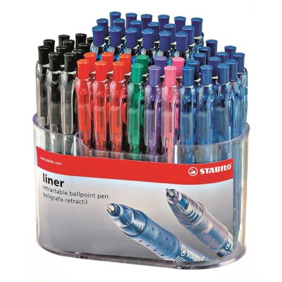 Golyóstoll STABILO Liner 308 55 darabos display
