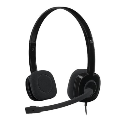 Headset vezetékes LOGITECH H151 Jack fekete