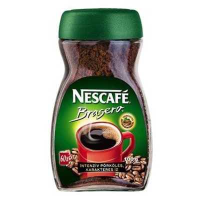 Kávé instant NESCAFE Brasero üveges 100g