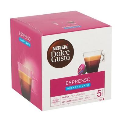 Kávékapszula NESCAFE Dolce Gusto Espresso koffeinmentes 16 kapszula/doboz