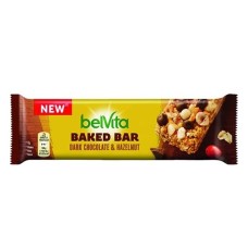 Keksz BELVITA Baked Bar étcsokoládés-mogyorós 40g