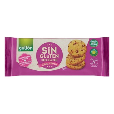 Keksz GULLON Choco Chips gluténmentes és cukormentes 130g