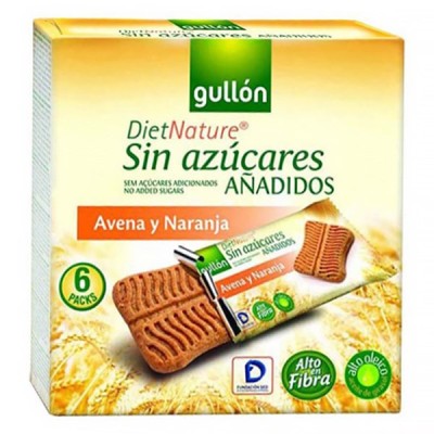 Keksz GULLON Snack zabos narancsos 144g