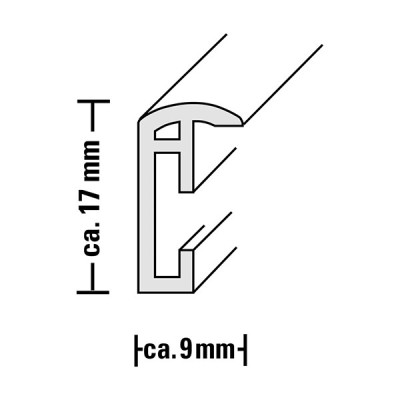 Képkeret HAMA Madrid Gallery 3x10x15cm ezüst