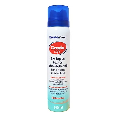 Kéz és bőrfertőtlenítő spray BRADOPLUS 100ml