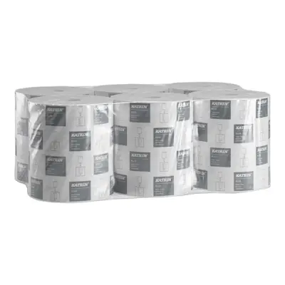 Kéztörlő tekercses KATRIN Plus M2 19 cm 391 lap 2 rétegű 100% cell hófehér 6 tekercs/csomag