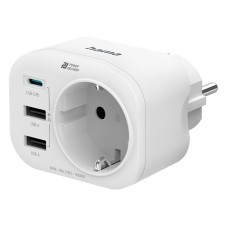 Konnektor HAMA + 2xUSB + USB-C 20W