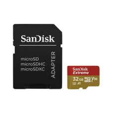 Memóriakártya SANDISK microSDHC Extreme V30 32 GB + adapter