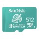 Memóriakártya SANDISK MicroSDXC NINTENDO SWITCH U3 C10 A1 UHS-1 512 GB