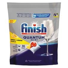 Mosogatógép tabletta FINISH Quantum Allin1 Lemon 36 darab/doboz