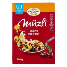 Müzli CERBONA meggyes dobozos 200 g