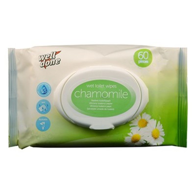 Nedves toalettpapír WELL DONE Chamomile 60 darabos