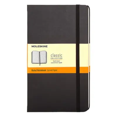 Notesz vonalas MOLESKINE MM710 "P" keményfedeles fekete
