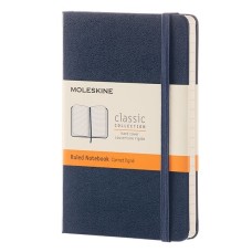 Notesz MOLESKINE MM710B20 "P" vonalas kemény fedeles zafírkék