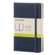 Notesz MOLESKINE QP012B20 "P" sima kemény fedeles zafírkék