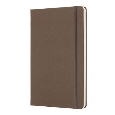 Notesz MOLESKINE QP060K14 "L" vonalas kemény fedeles föld barna