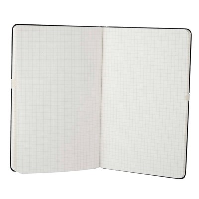 Notesz MOLESKINE QP061 "L" kockás kemény fedeles fekete