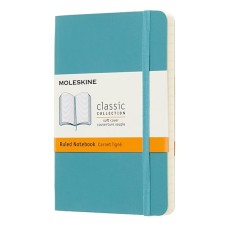 Notesz MOLESKINE QP611B35 "P" vonalas puha fedeles hamukék