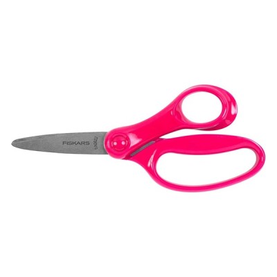 Olló iskolai FISKARS rózsaszín Softgrip 15cm